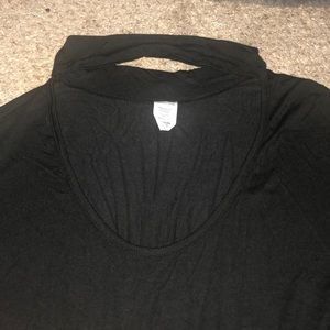 Black , turtle neck , body suit